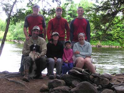 Maine canoe trip participants
